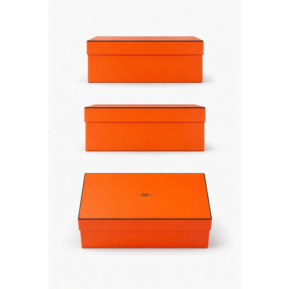 Hermes Orange‎ Empty Storage Box with L'Appel du Large 2026 Logo Ribbon 12x8x4.5